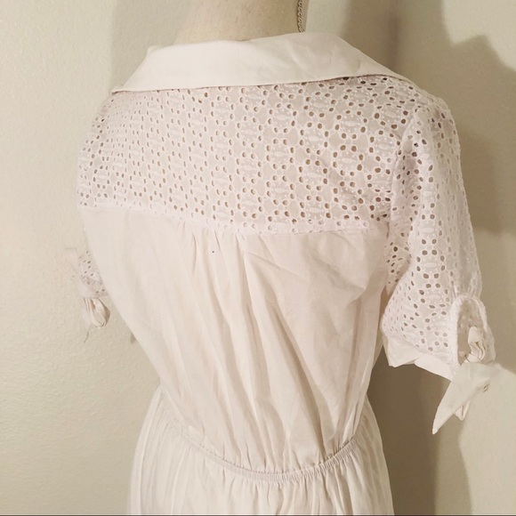 ~SOLD🎉White Button Down Church Dress!~ - Picture 4 of 7